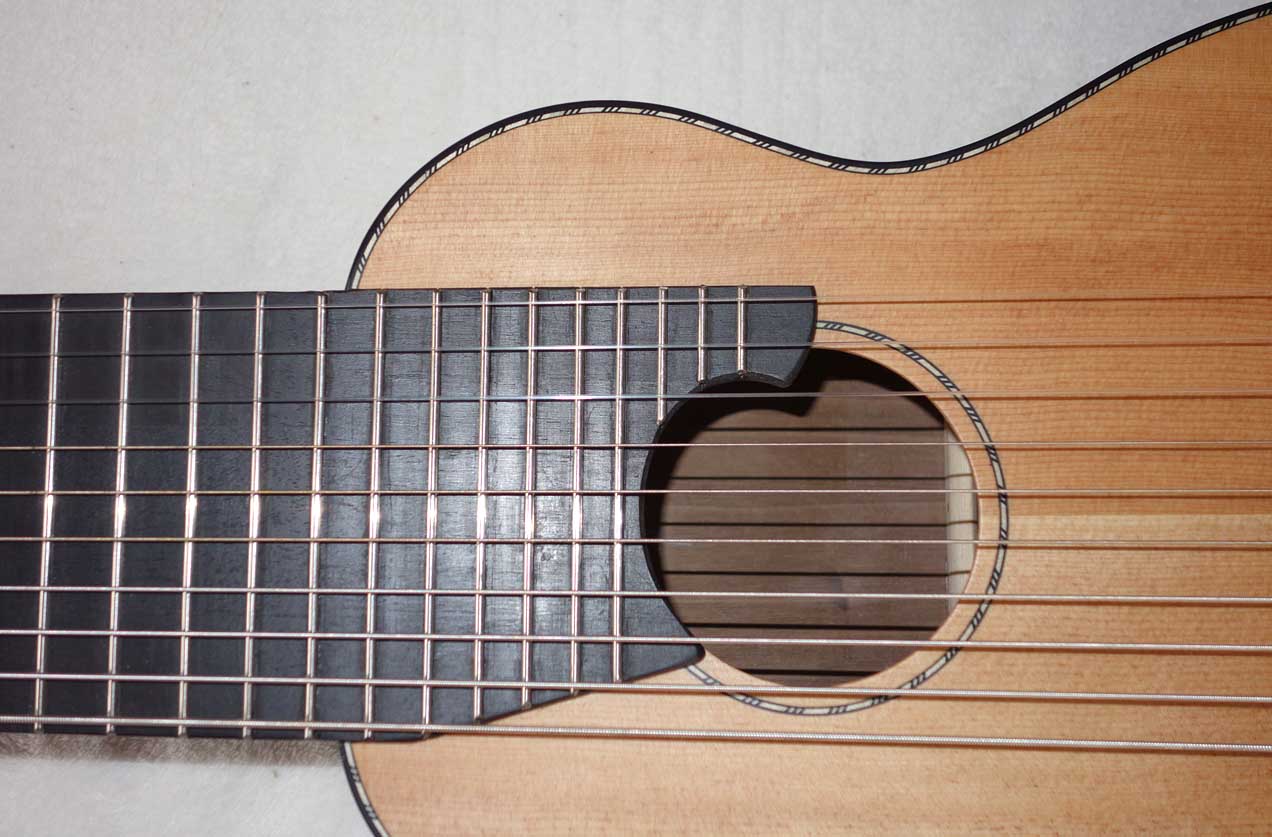 Cordoba Mini Travel Guitar -- 10-String Conversion by Scupltor / Musician Terry Schmitter