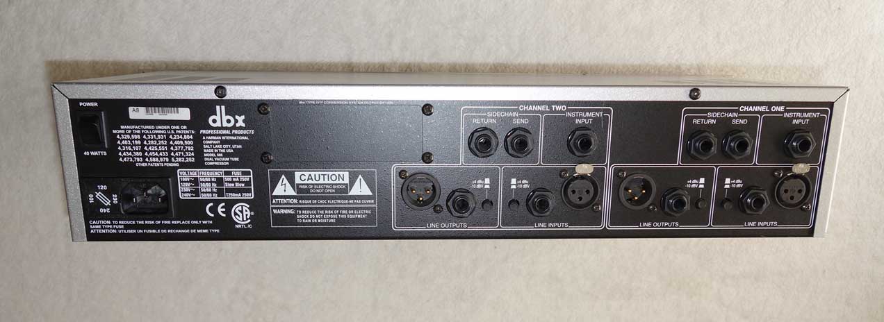 DBX 566 Dual-Channel Tube Compressor