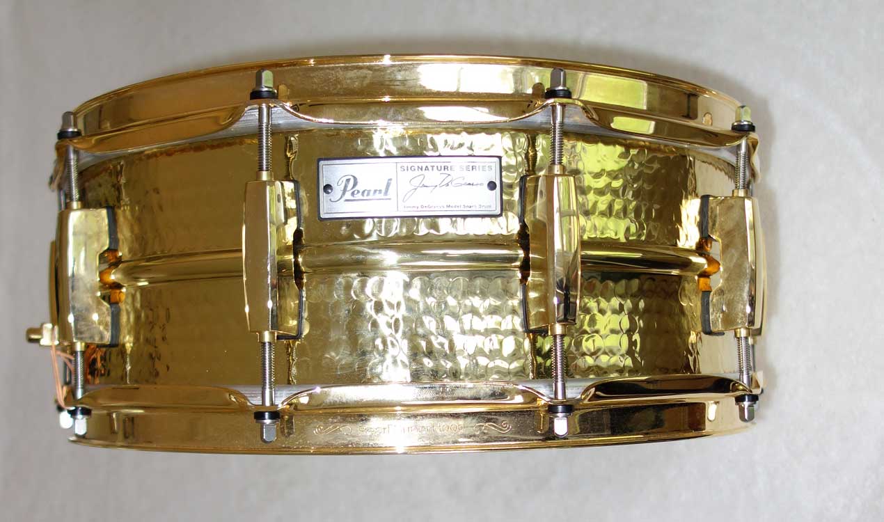 Pearl JD1455 Gold-Hammered Jimmy DeGrasso Signature Snare 14" x 5.5"