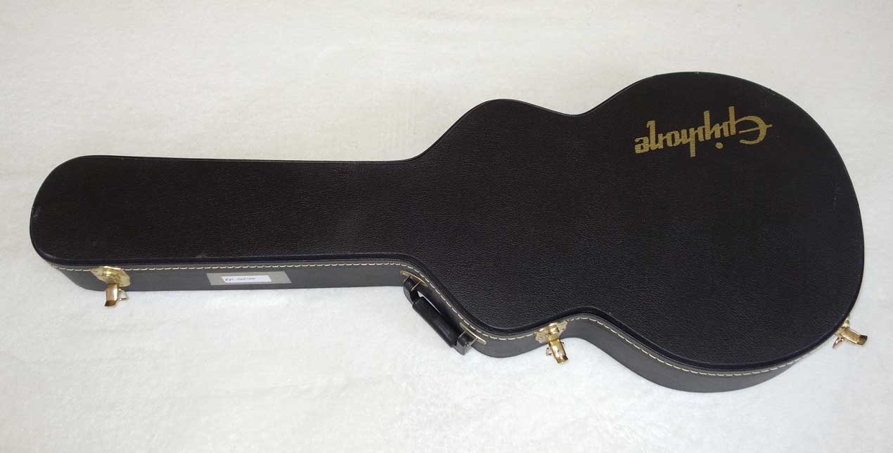 2007 Epiphone Casino Electric Guitar w/ Case, Rare 1-Piece Mahogany Neck, Natural Finish