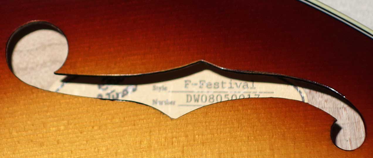 Epiphone Flatiron Festival F-2 Mandolin w/Case