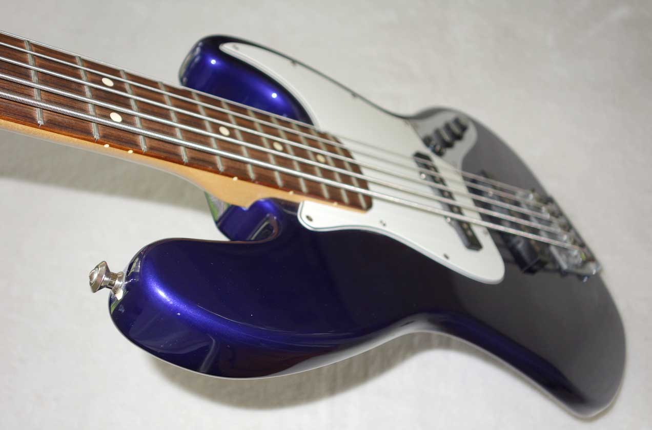 Fender 5-String Jazz Bass Blue, Made in Mexico, Gig Bag