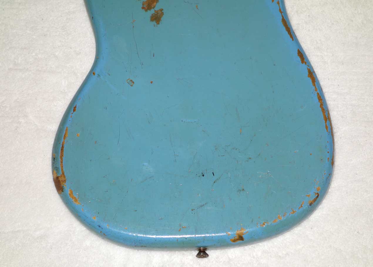 1966 Fender MusicMaster Electric Guitar w/Case, Daphne Blue