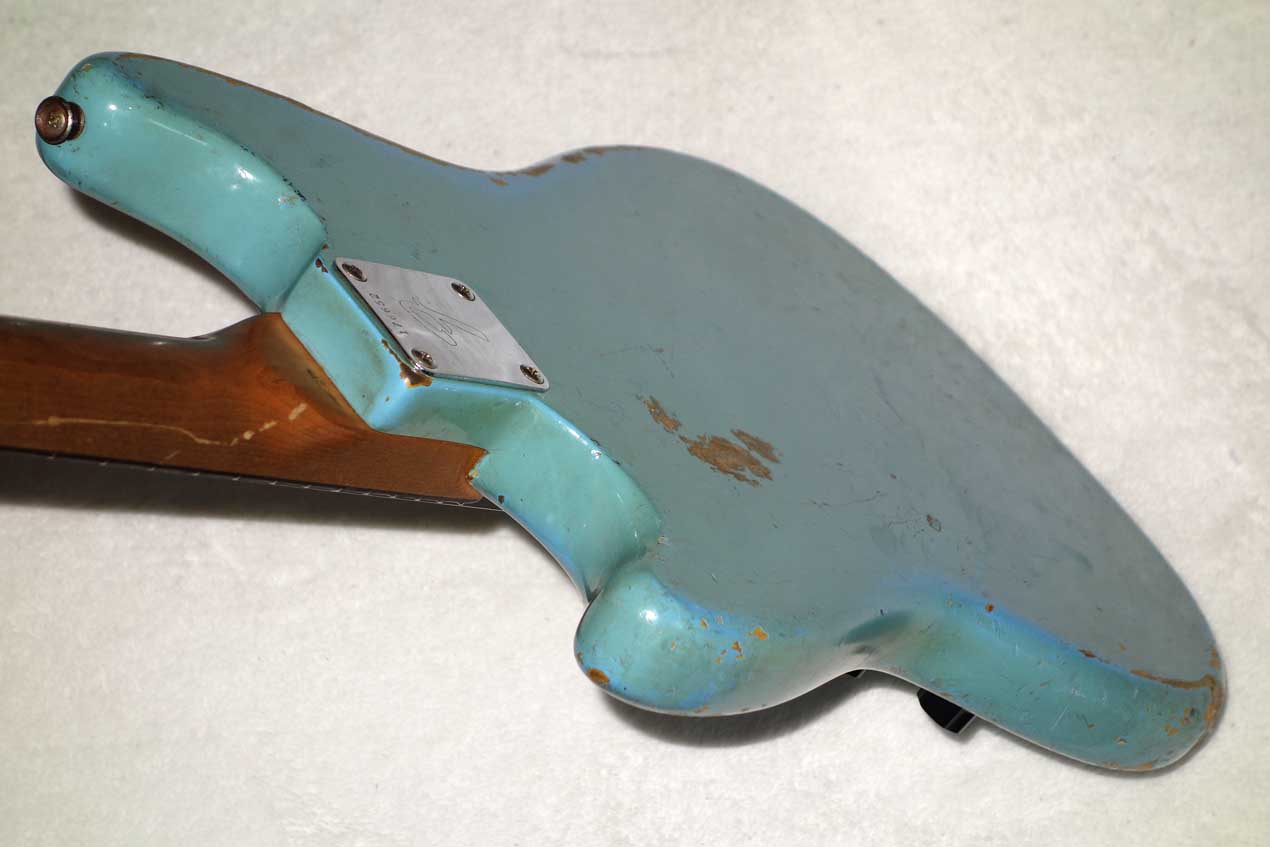1966 Fender MusicMaster Electric Guitar w/Case, Daphne Blue
