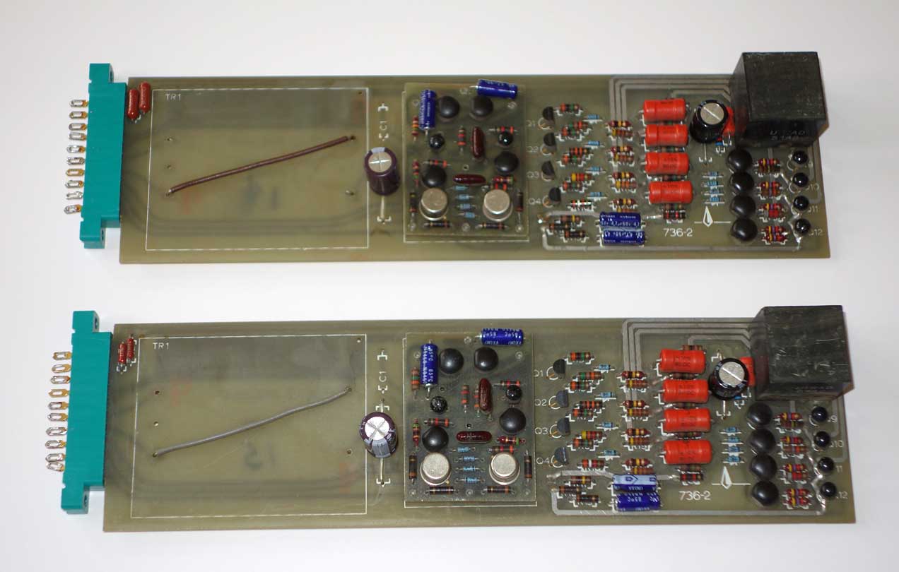 Vintage Flickinger 736-2 Preamp Channel Cards