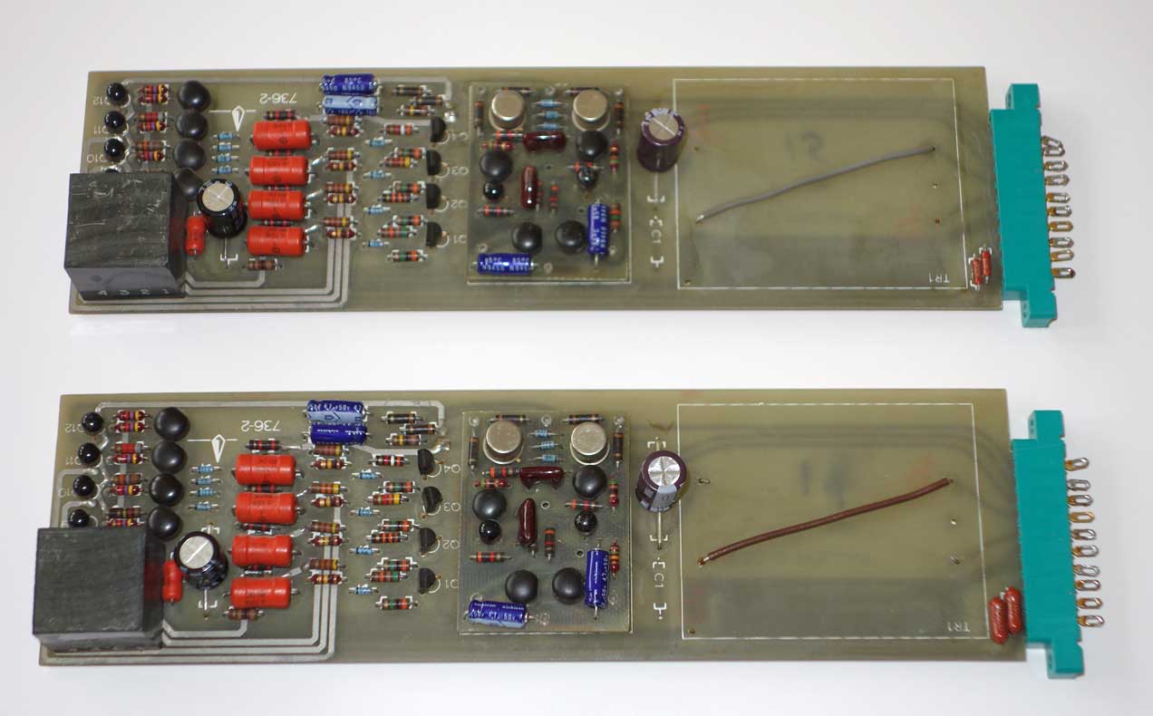 Vintage Flickinger 736-2 Preamp Channel Cards