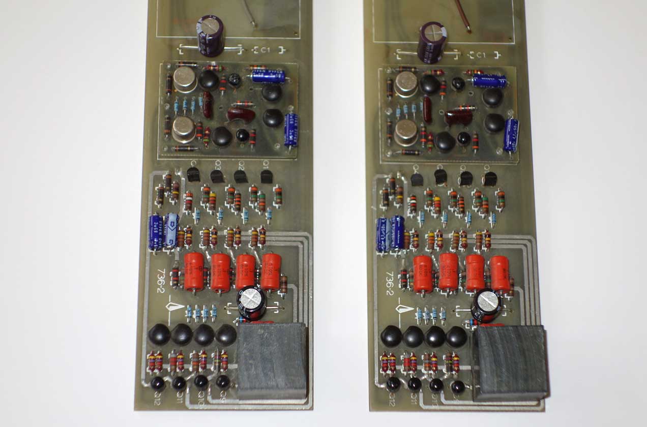 Vintage Flickinger 736-2 Preamp Channel Cards