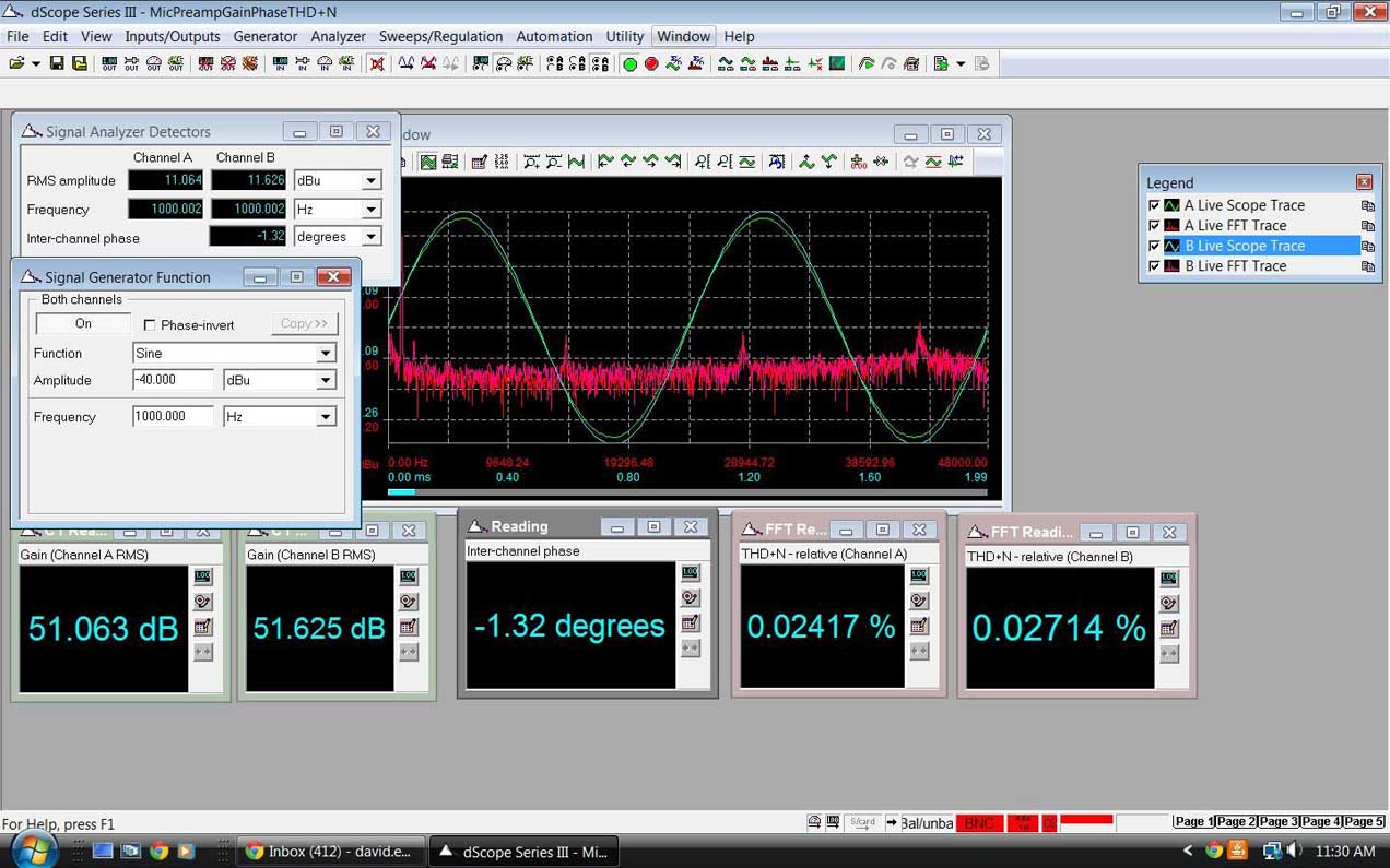 Flickinger Audio TwinFlicks Dual Channel 50 dB Mic Pre Racked with Vintage 1972 Flickinger Channels from Ray Stevens' Sound Lab / Nashville Console