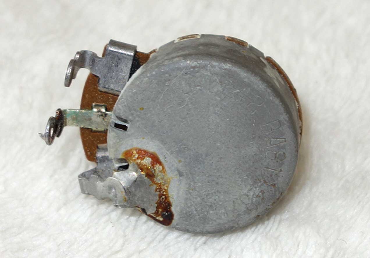 Vintage 1965 Gibson Centralab 500k Pot (462k ?) w/6548 Date Code: Week 48 of '65 w/Nut + 2x Washers