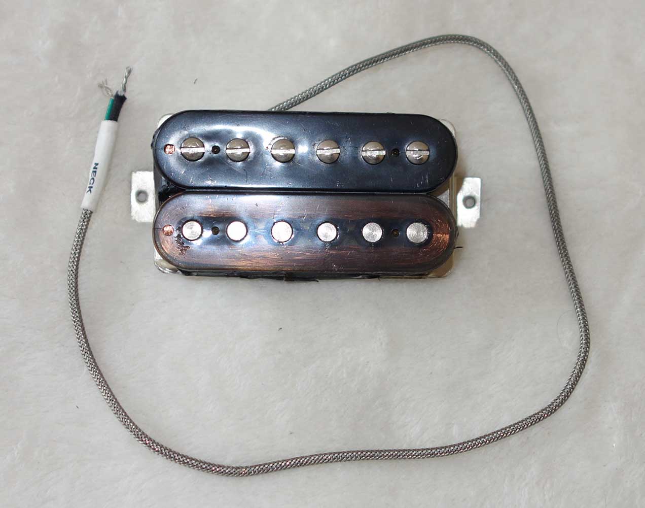 Used Set of Gibson 490R / 498T Humbucking Pickups, w/o Covers, w/Clear Neck Bobbin!!