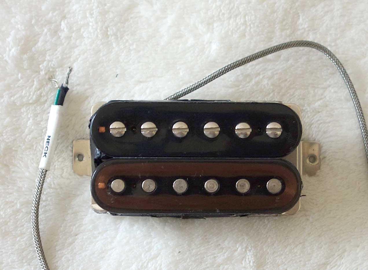 Used Set of Gibson 490R / 498T Humbucking Pickups, w/o Covers, w/Clear Neck Bobbin!!