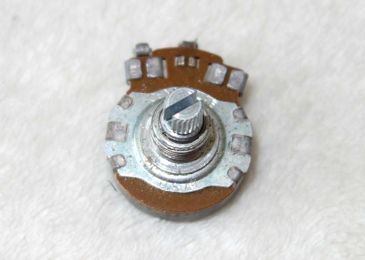 Vintage 1965 Gibson Centralab 500k Pot (546k ?) w/6543 Date Code, Week 43 of '65 w/Nut + 2x Washers