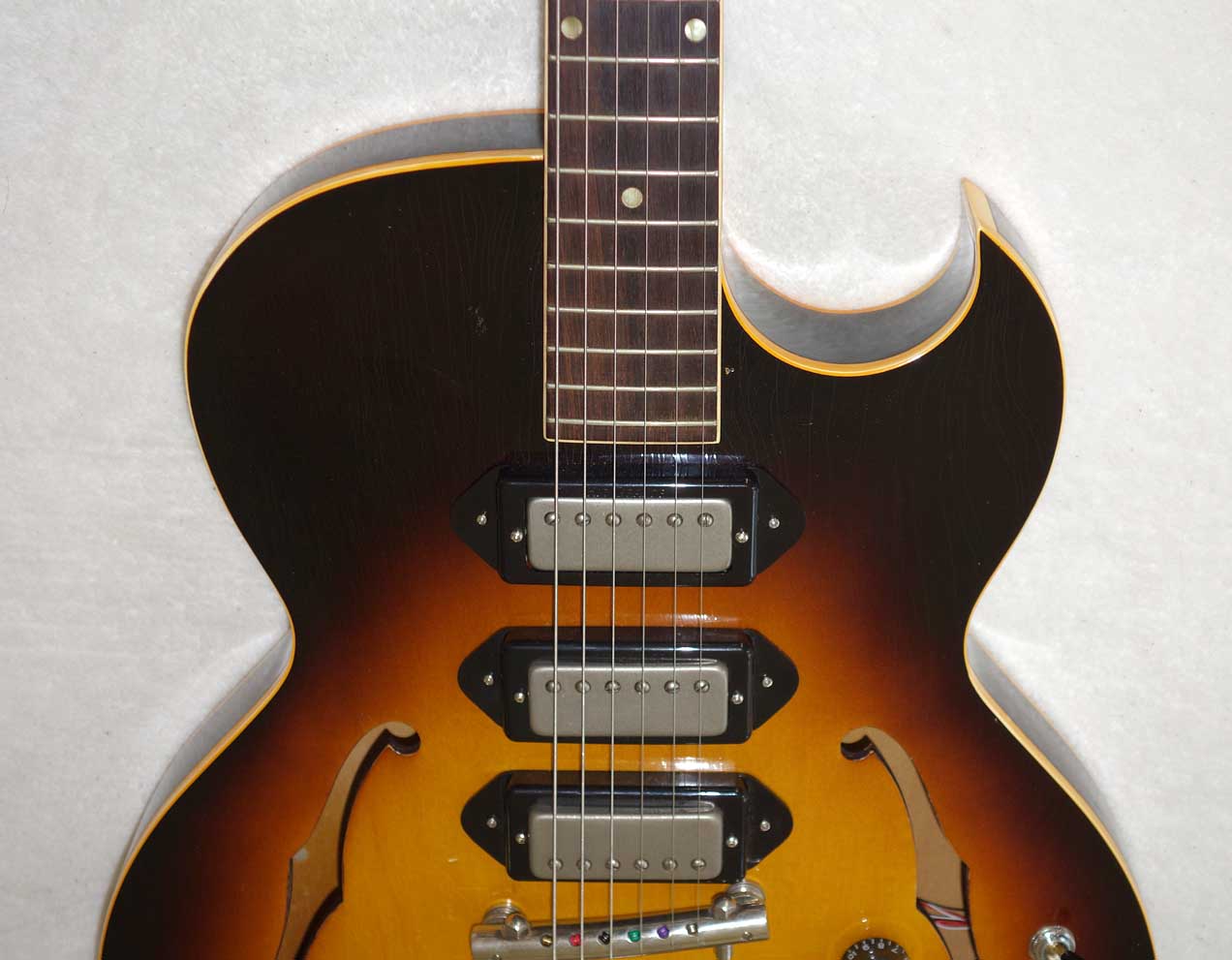VINTAGE 1956 Gibson ES225 Guitar, w/3x Rio Grande Dawgbucker PUs, 6-Way Switch, Ameritage Case