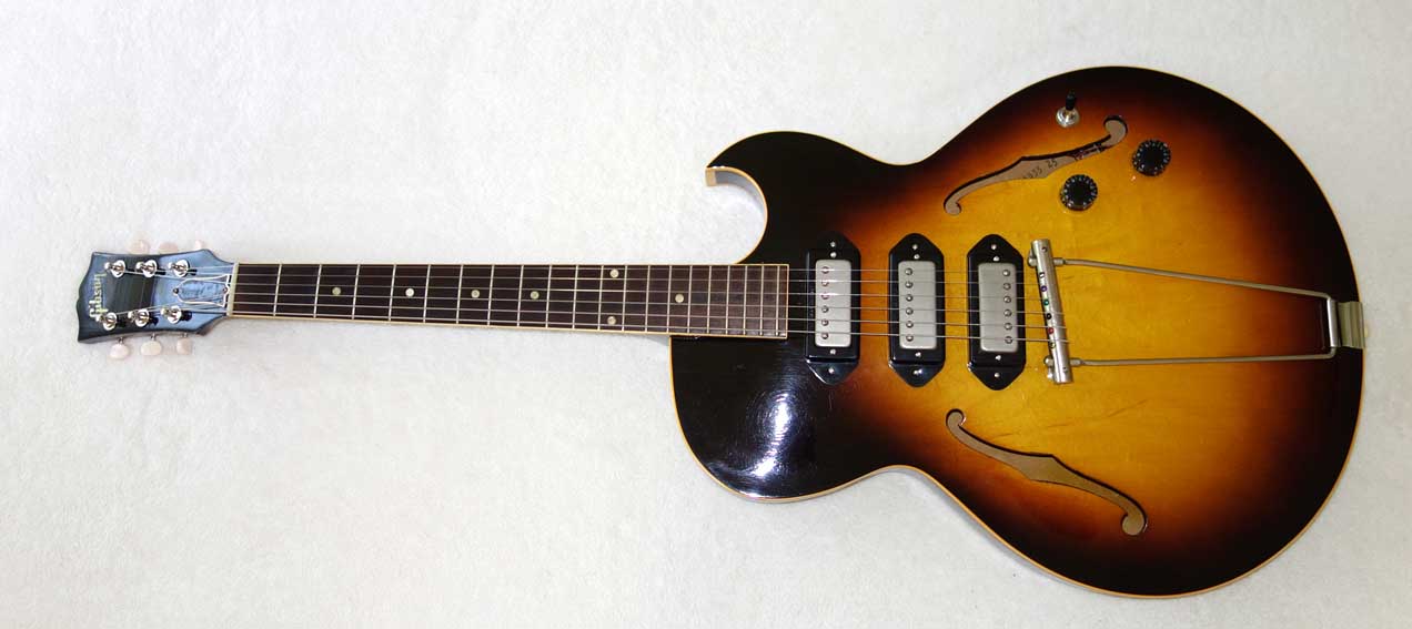 VINTAGE 1956 Gibson ES225 Guitar, w/3x Rio Grande Dawgbucker PUs, 6-Way Switch, Ameritage Case
