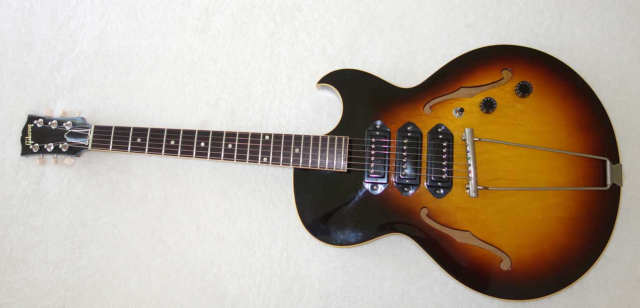 VINTAGE 1959 Gibson ES225 Guitar, w/3x Rio Grande Dawgbucker PUs, 6-Way Switch, Ameritage Case