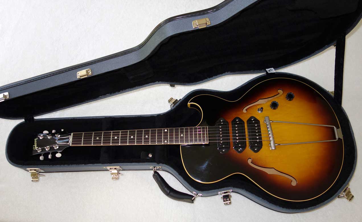VINTAGE 1959 Gibson ES225 Guitar, w/3x Rio Grande Dawgbucker PUs, 6-Way Switch, Ameritage Case