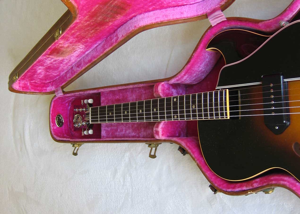 VINTAGE 1959 Stone Case Co. Lifton-Style Case for Gibson ES225, ES330, ES335 Electric Guitars