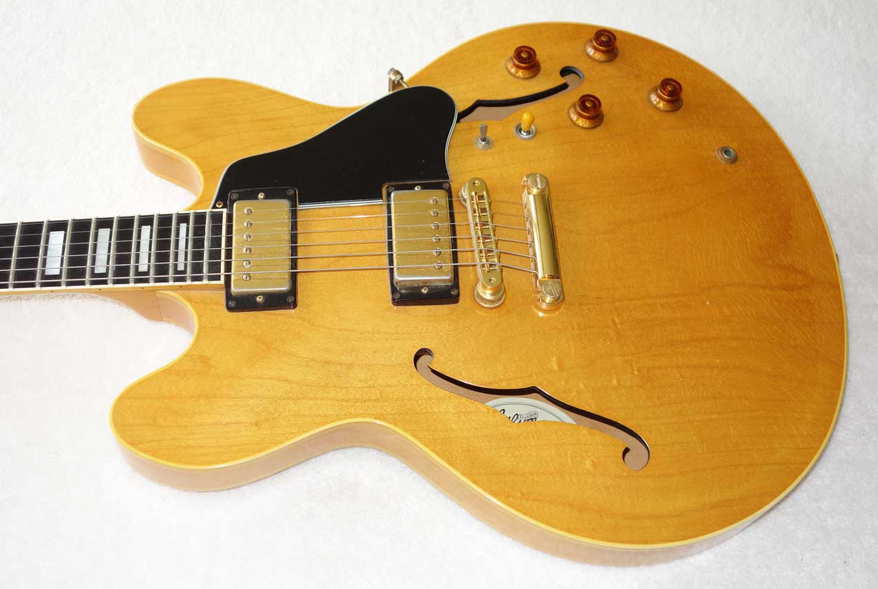 Vintage 1984 Gibson ES-347 Thinline Elecric Guitar w/Hardshell Case, Natural Finish