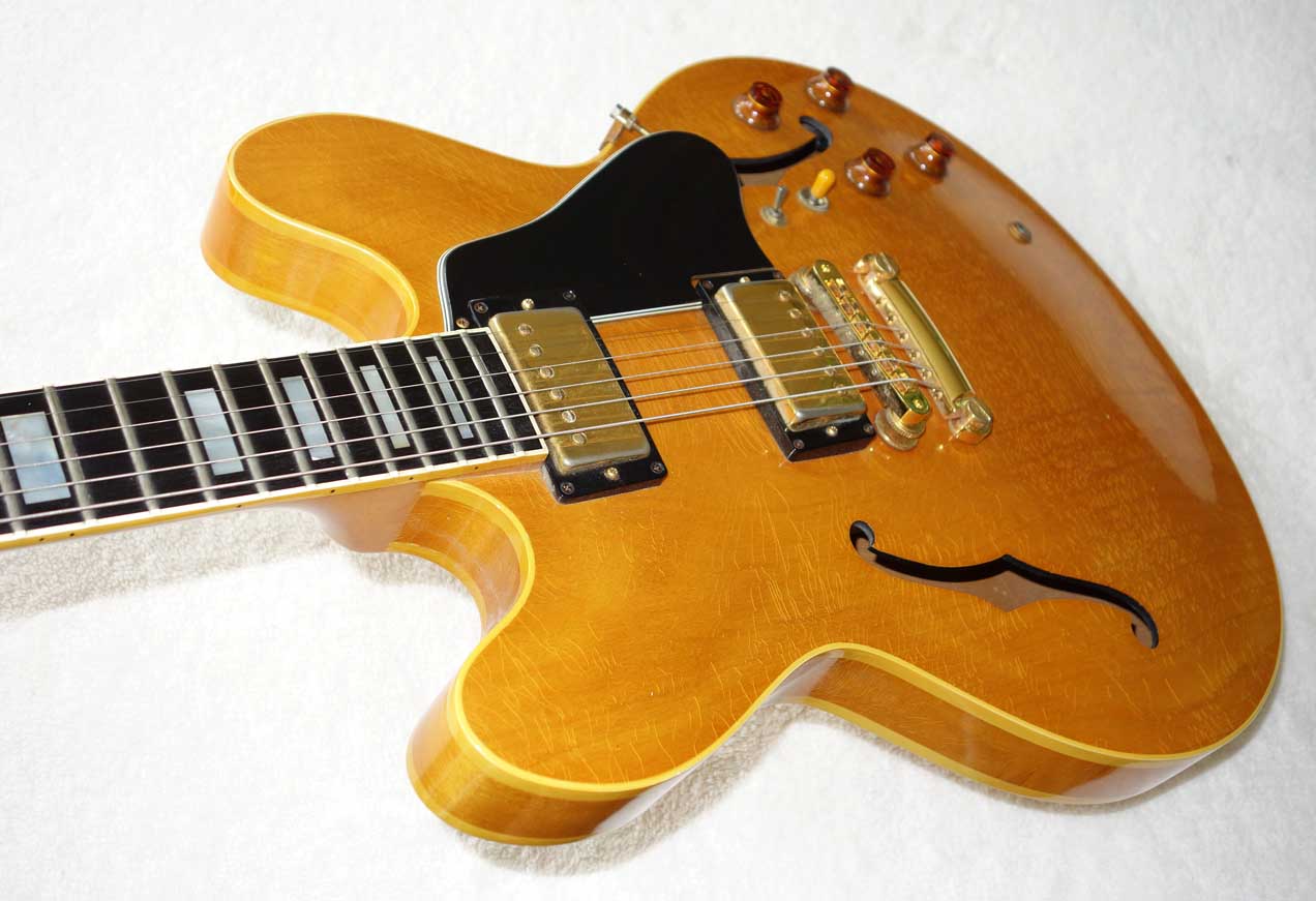 Vintage 1984 Gibson ES-347 Thinline Elecric Guitar w/Hardshell Case, Natural Finish