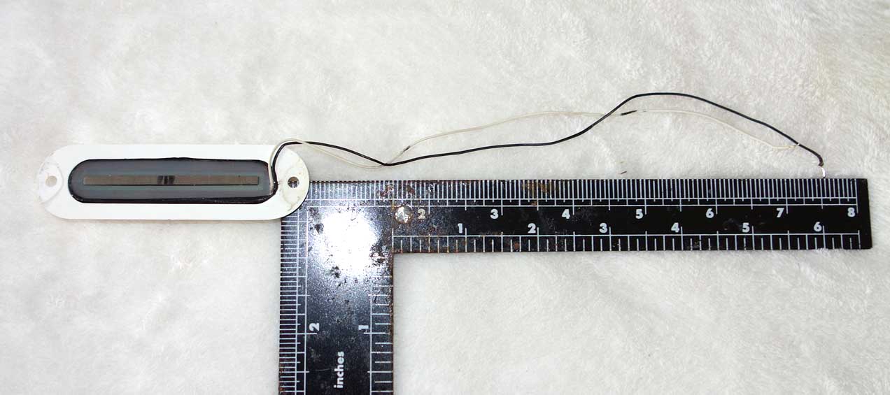 Vintage 1965 Gibson MELODY MAKER Neck Pickup 7.05K w/White Cover, Mounting Plate, Mounting Screws, Washers