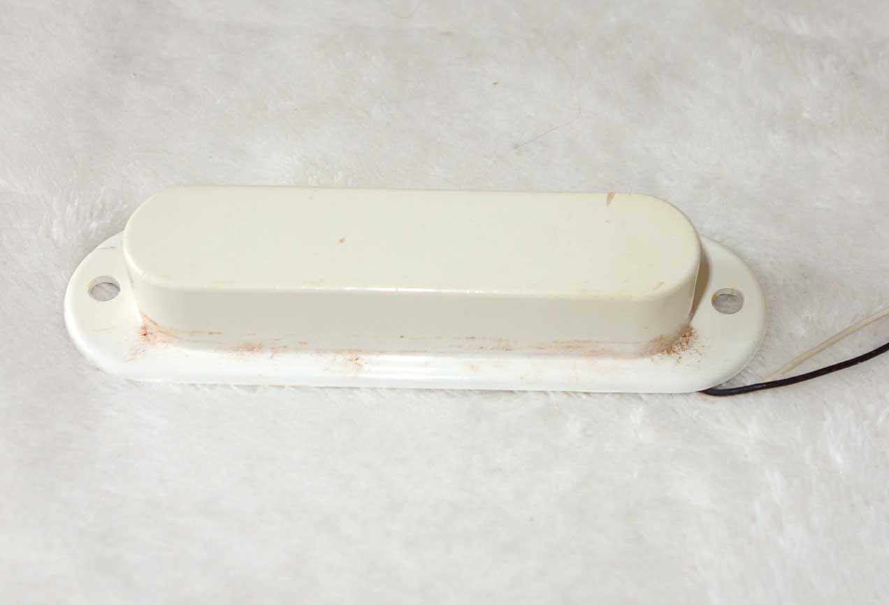 Vintage 1965 Gibson MELODY MAKER Neck Pickup 7.05K w/White Cover, Mounting Plate, Mounting Screws, Washers