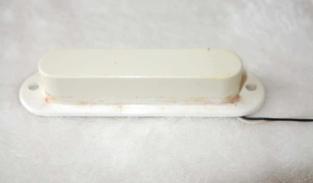 Vintage 1965 Gibson MELODY MAKER Neck Pickup 7.05K w/White Cover, Mounting Plate, Mounting Screws, Washers