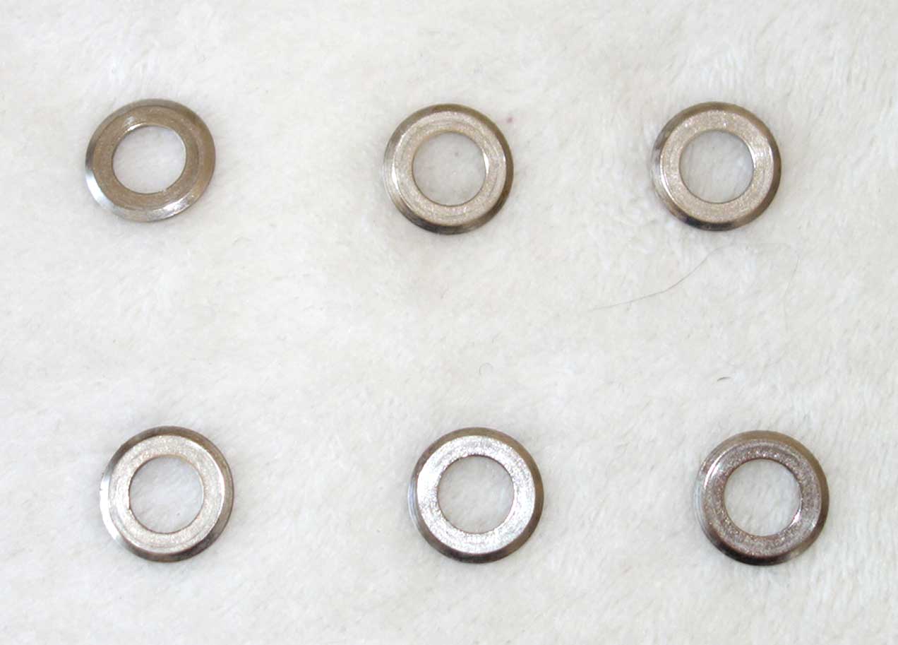 Vintage 1970s Gibson / Schaller M6 Keystone Tuners, Set of 6 (3x3) w/Bushings, Washers, & Screws!!