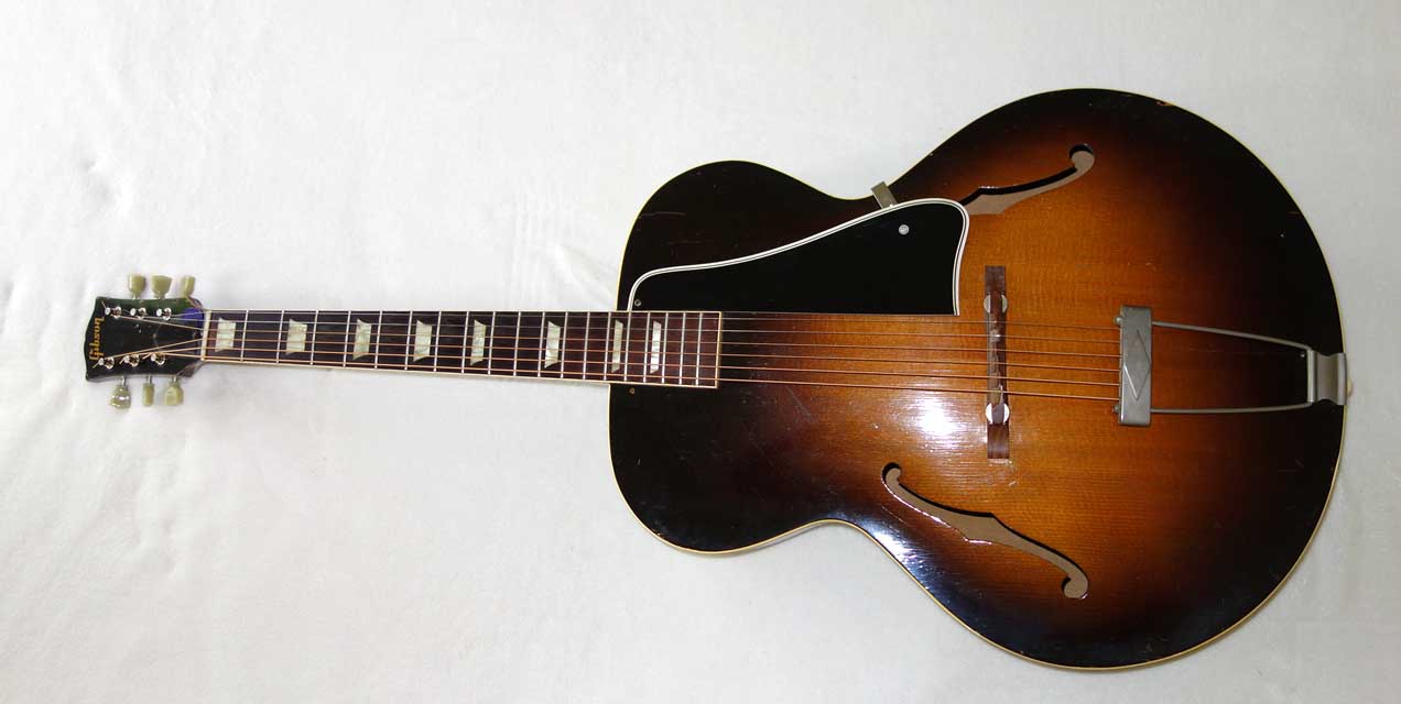 Vintage Gibson L50 Archtop Guitar w/Case, Sunburst Finish