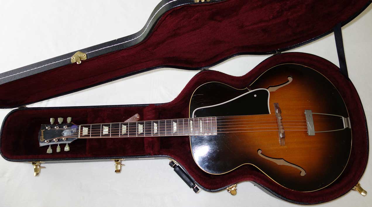 Vintage Gibson L50 Archtop Guitar w/Case, Sunburst Finish