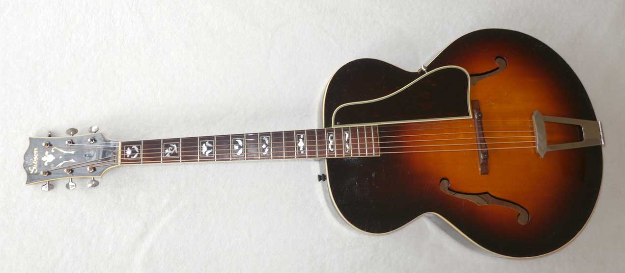 Vintage 1937 Gibson L7 Acoustic Archtop Guitar w/Original Case, Picture Frame Inlays