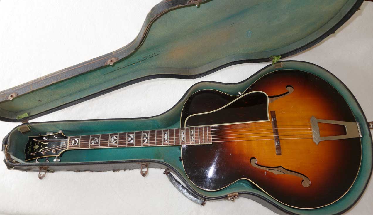 Vintage 1937 Gibson L7 Acoustic Archtop Guitar w/Original Case, Picture Frame Inlays