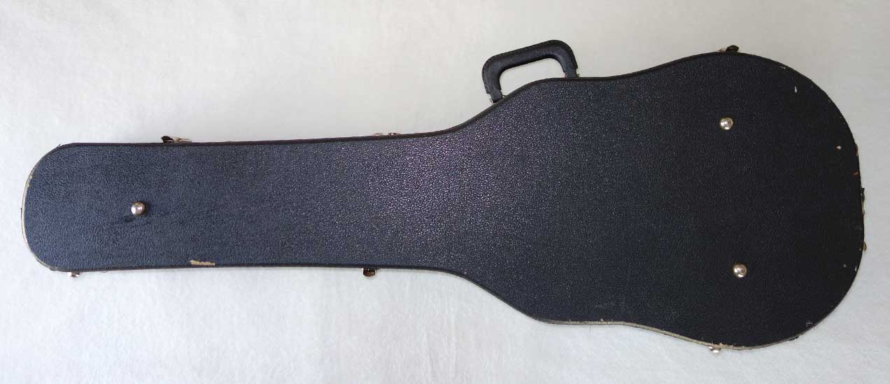 Vintage 1970s Gibson Les Paul Case, Black / Red, 1975-1980