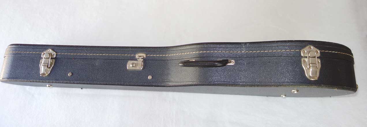 Vintage 1970s Gibson Les Paul Case, Black / Red, 1975-1980