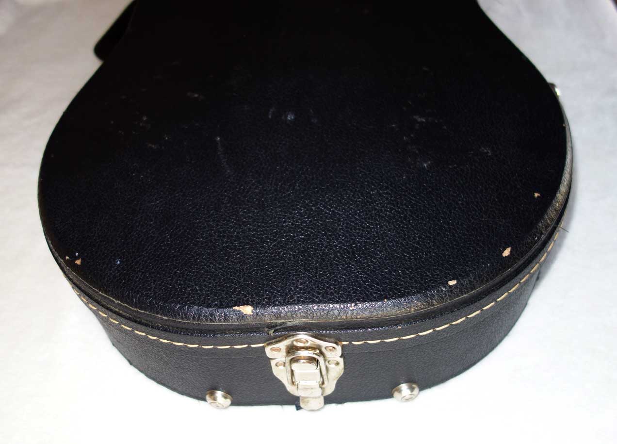 Vintage 1970s Gibson Les Paul Case, Black / Red, 1975-1980