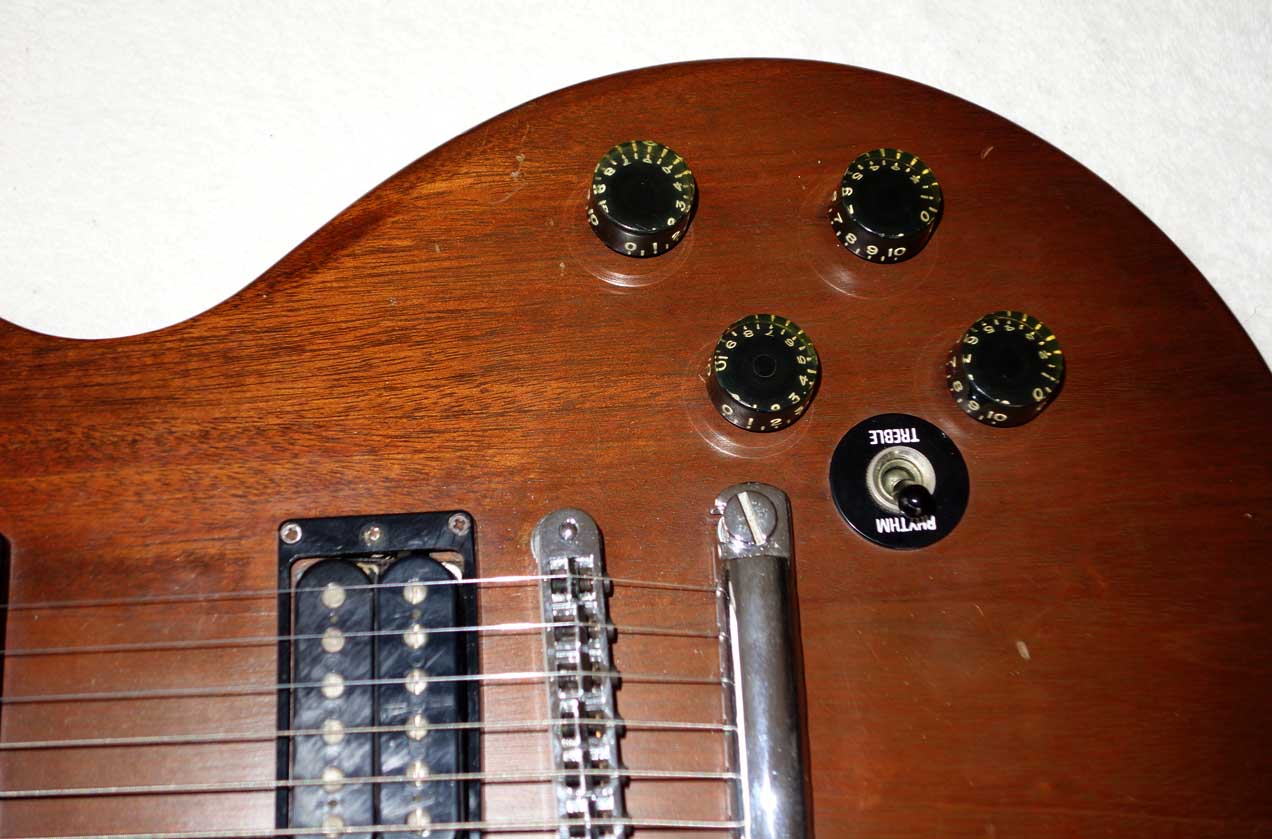 Vintage 1980 Gibson Les Paul LP Firebrand Electric Body in Walnut, T-Top pickups