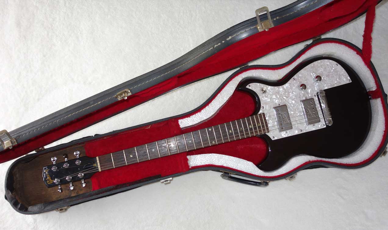 Vintage 1965 Gibson Melody Maker (Refin) w/1970s Embossed Gibson Humbucking Pickups