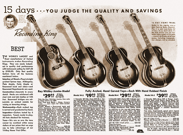 PRE-WAR 1938 Recording King 1124 / M5 (Gibson L4) 16" Archtop w/New Frets, Truss Rod, Fancy Inlays!