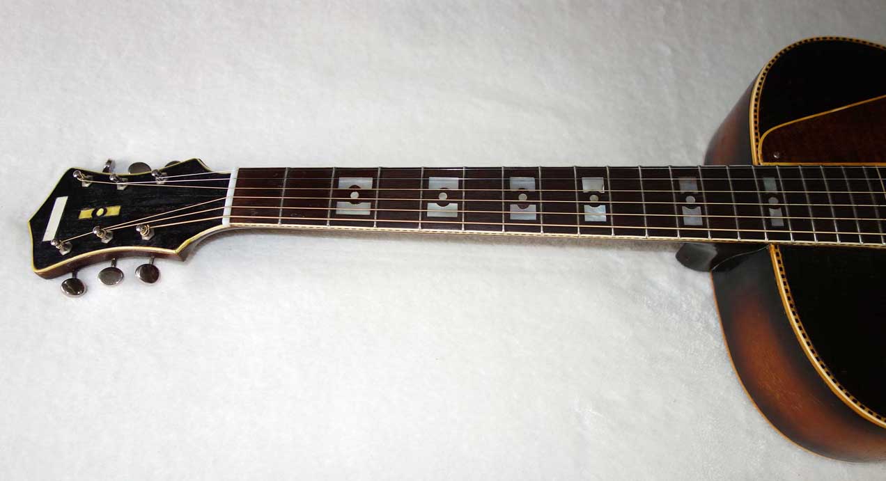 PRE-WAR 1938 Recording King 1124 / M5 (Gibson L4) 16" Archtop w/New Frets, Truss Rod, Fancy Inlays!