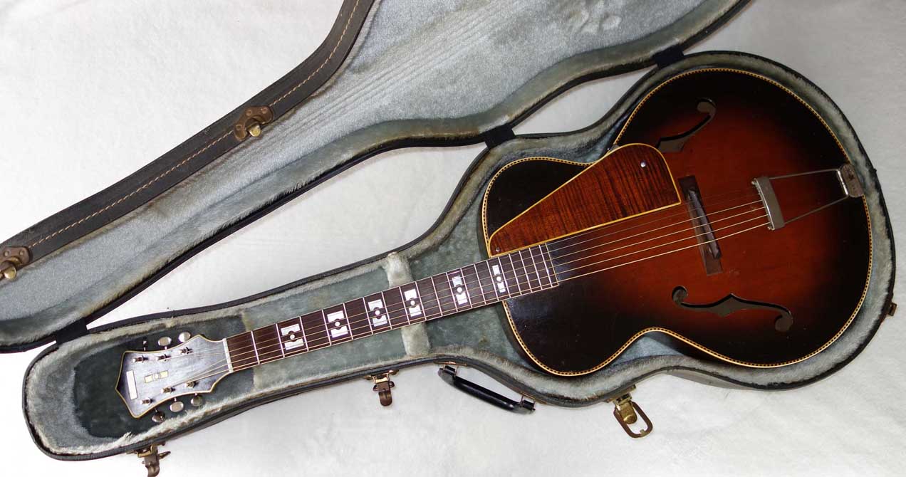 PRE-WAR 1938 Recording King 1124 / M5 (Gibson L4) 16" Archtop w/New Frets, Truss Rod, Fancy Inlays!