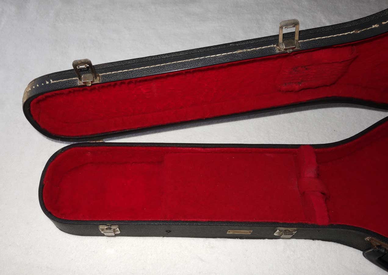 Vintage 1970s GIBSON SG Guitar Case w/Red Lining, Gibson Name Plate