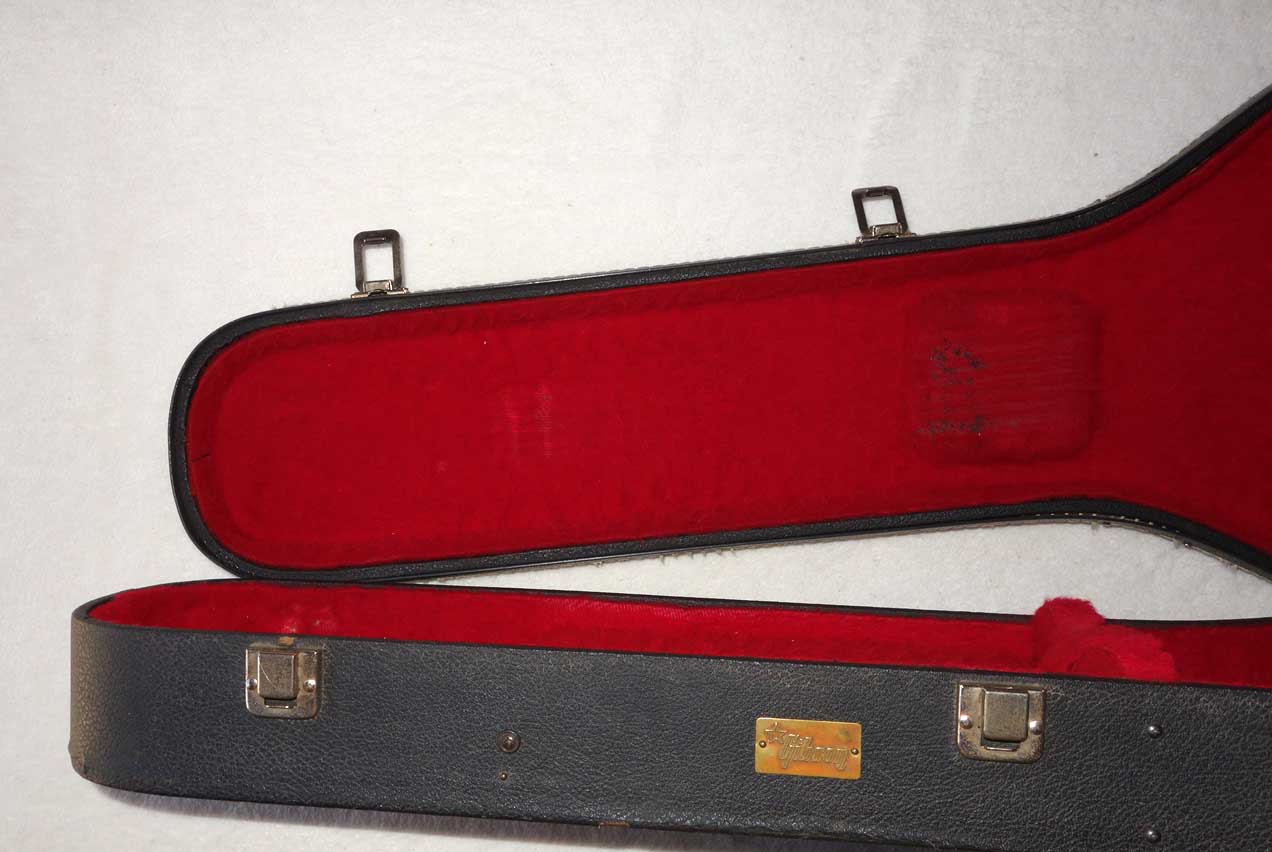Vintage 1970s GIBSON SG Guitar Case w/Red Lining, Gibson Name Plate