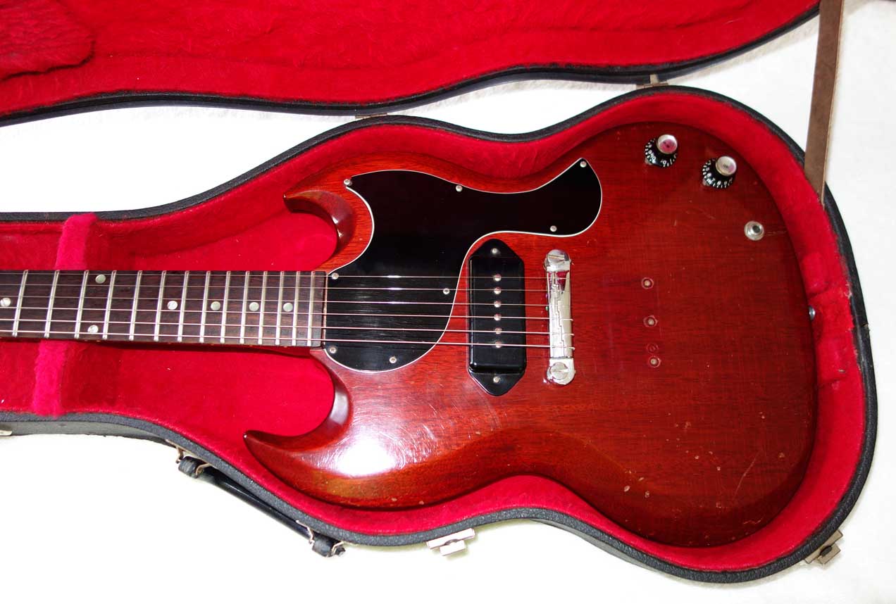 Vintage 1970s GIBSON SG Guitar Case w/Red Lining, Gibson Name Plate
