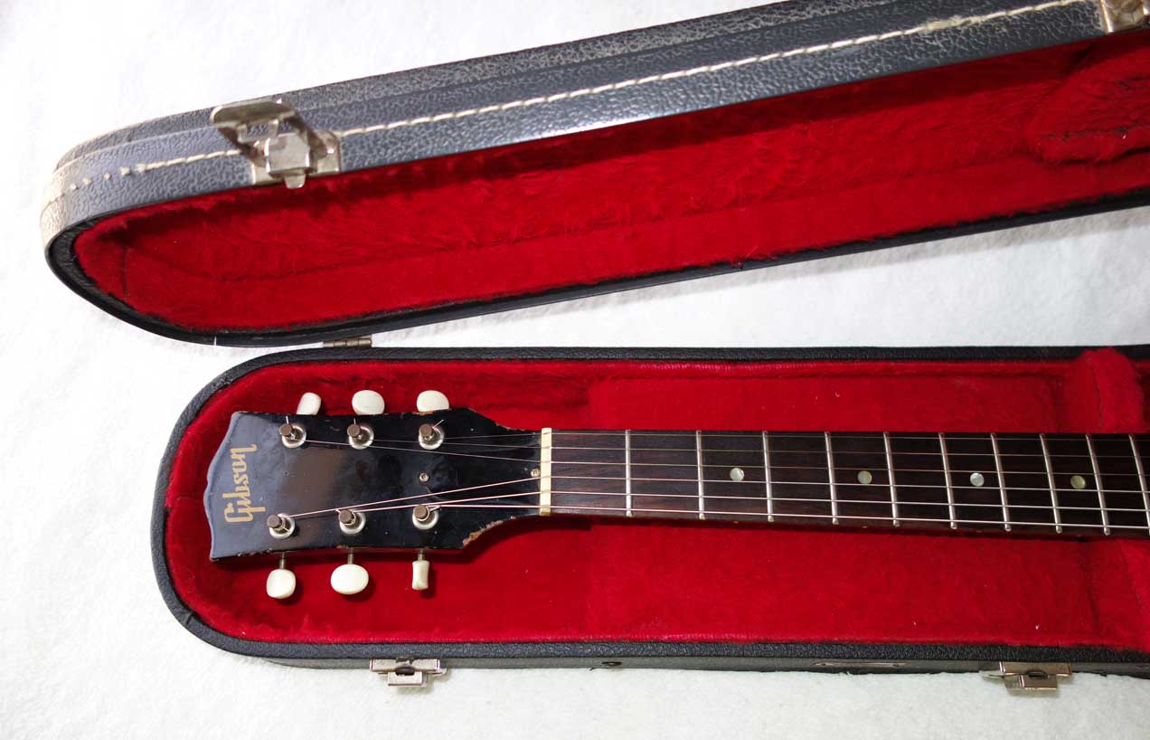 Vintage 1970s GIBSON SG Guitar Case w/Red Lining, Gibson Name Plate