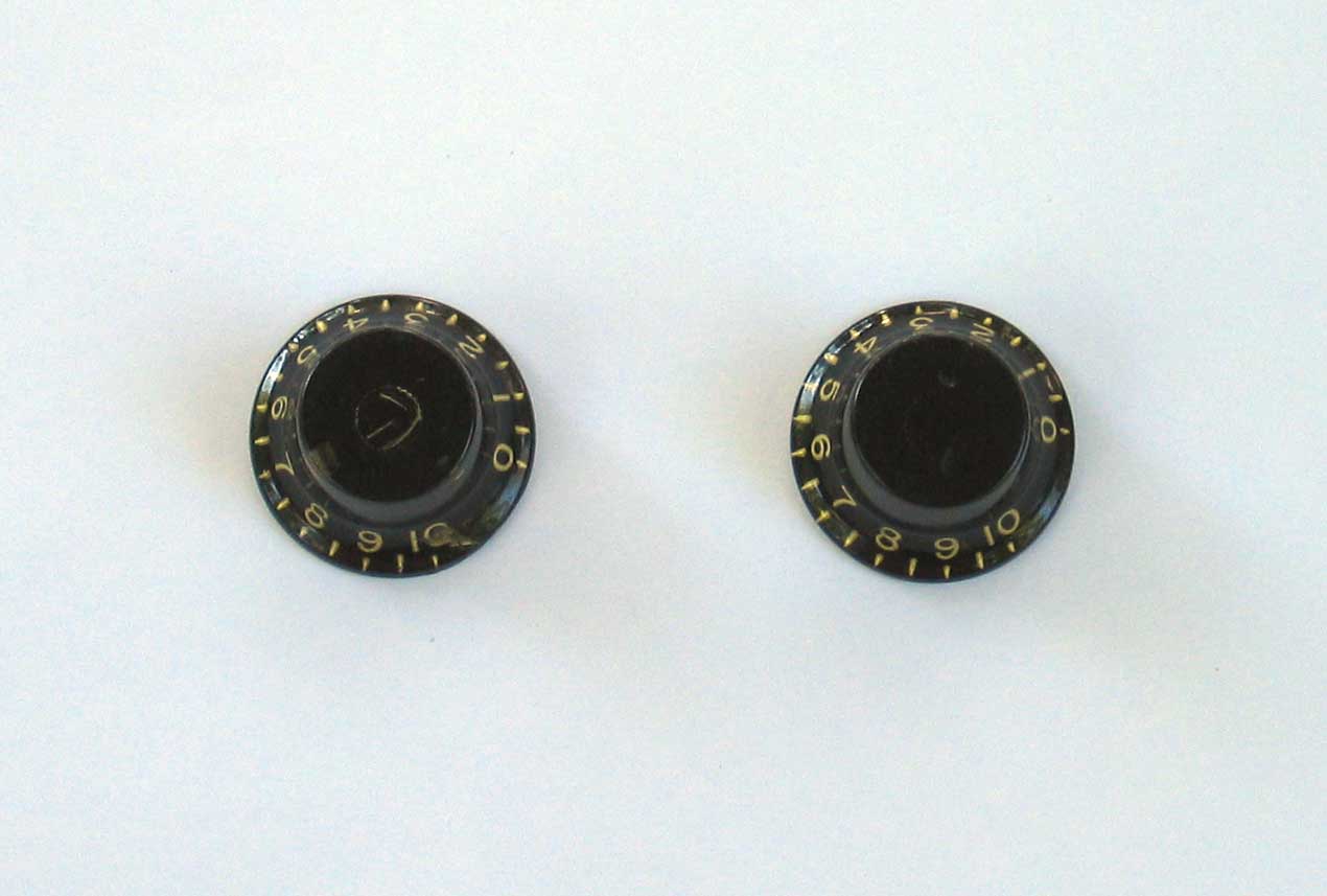 VINTAGE 1950s Gibson Knobs for Gibson Electric Guitars ES 175 225 335 jazz archtops & thinelines