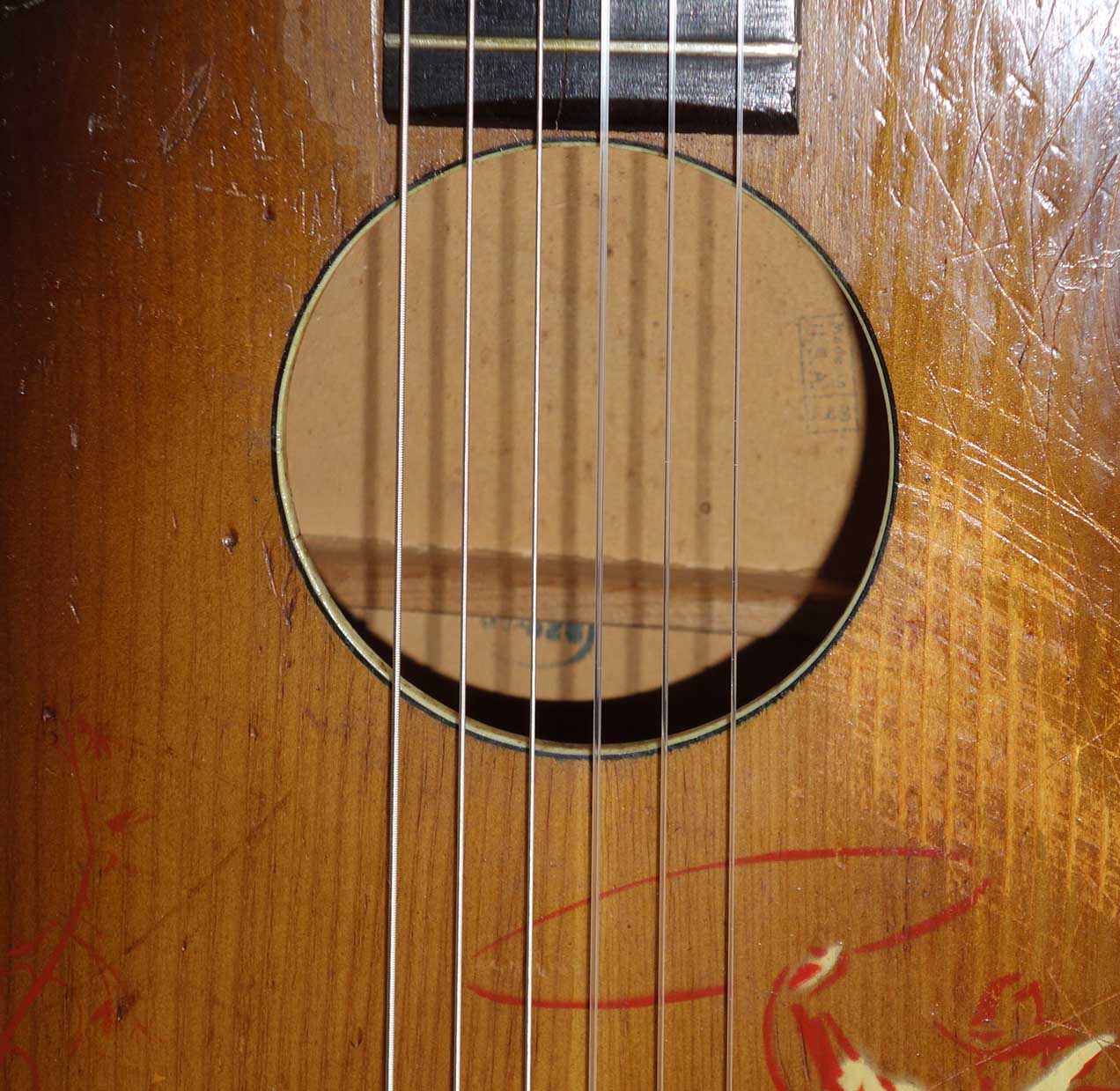 Vintage Harmony Melody Ranch Gene Autry Guitar