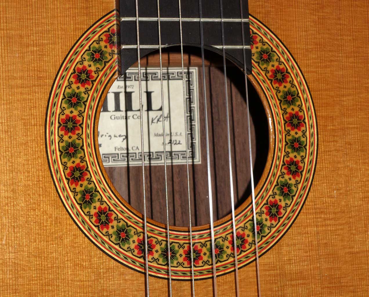 Kenny Hill 2003 Rodriguez Concert Classical Guitar w/Hardshell Case
