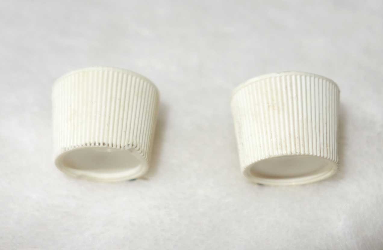 Vintage 1965 Kalamazoo 2x White Knob Matched Set, for KG-1 and KG-2 Solid Body Electrics