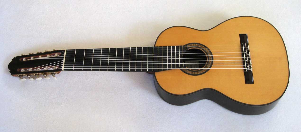 Lucio Nunez / Cathedral Guitar 10-STring Conversion of a 1972 Masaru Kohno Model 15 Classical Guitar, Brazilian