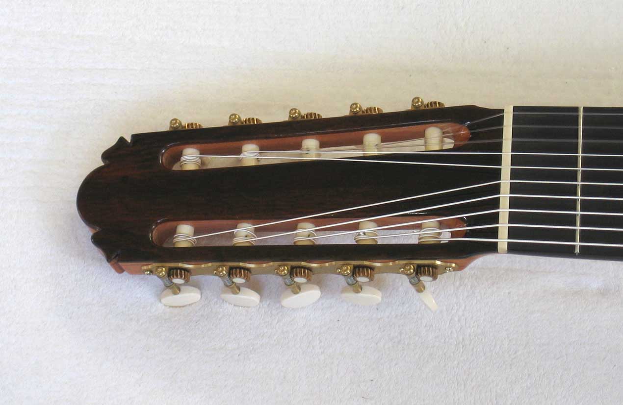 Lucio Nunez / Cathedral Guitar 10-STring Conversion of a 1972 Masaru Kohno Model 15 Classical Guitar, Brazilian