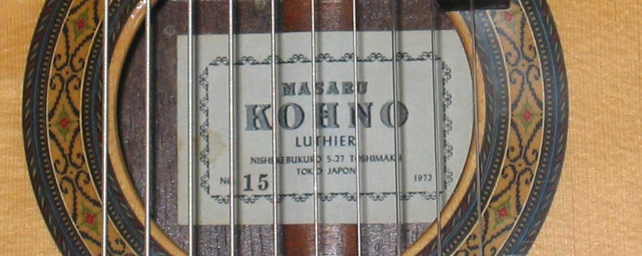 Lucio Nunez / Cathedral Guitar 10-STring Conversion of a 1972 Masaru Kohno Model 15 Classical Guitar, Brazilian